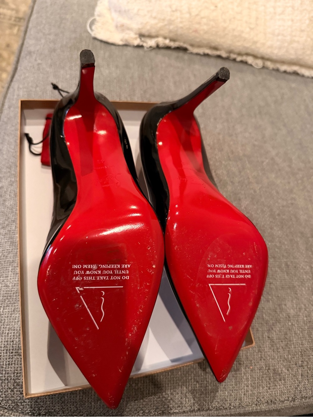 Christian Louboutin Black Pigalle Patent Leather Heels 100mm - Picture 4 of 7